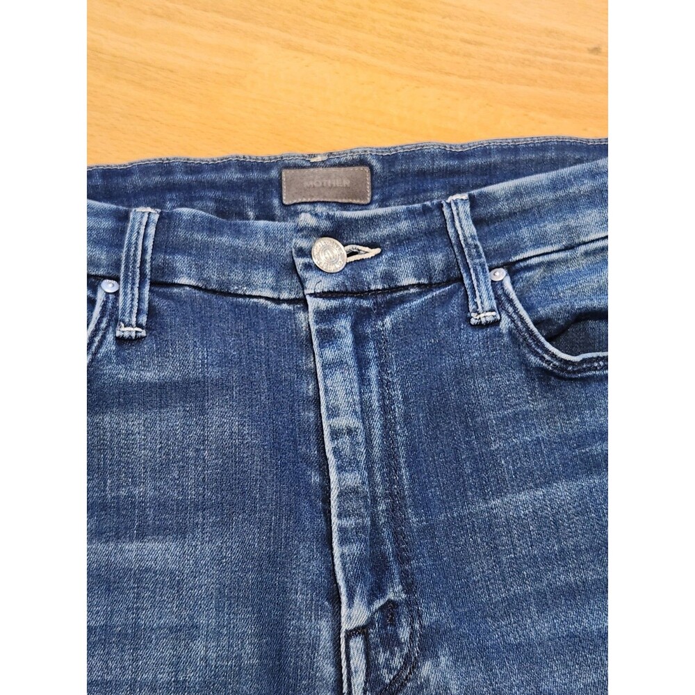 Women's Mother Denim Jeans Size 30 Waisted Looker Ankle Fray Tongue in Chic 1411 - Picture 14 of 16